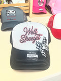 Well Sheeyit Checkered Bow Trucker Hat