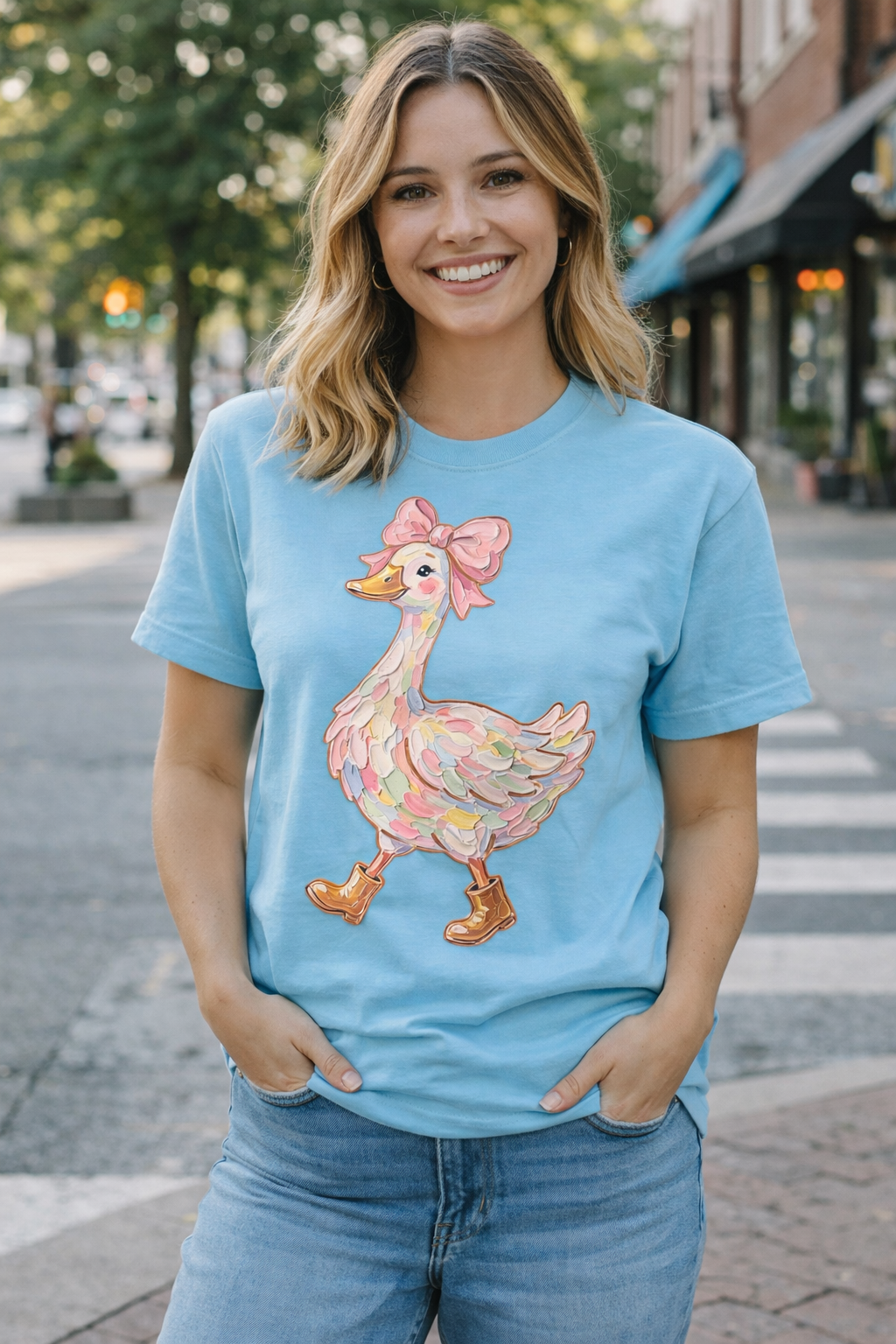 Pastel Goose Graphic Tee