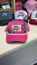 Pink Well Sheeyit Chain Trucker Hat