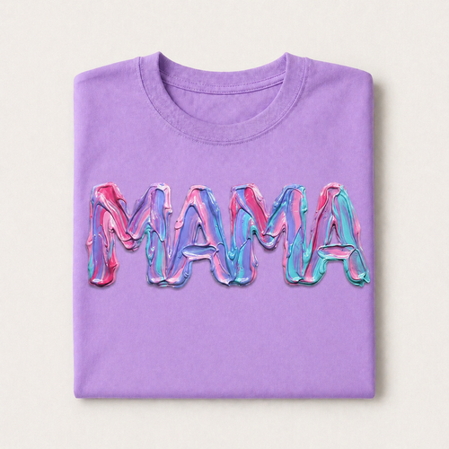 Glossy Pastel MAMA Graphic Tee